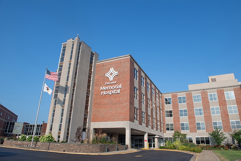 Exterior photo of Decatur Memorial Hospital